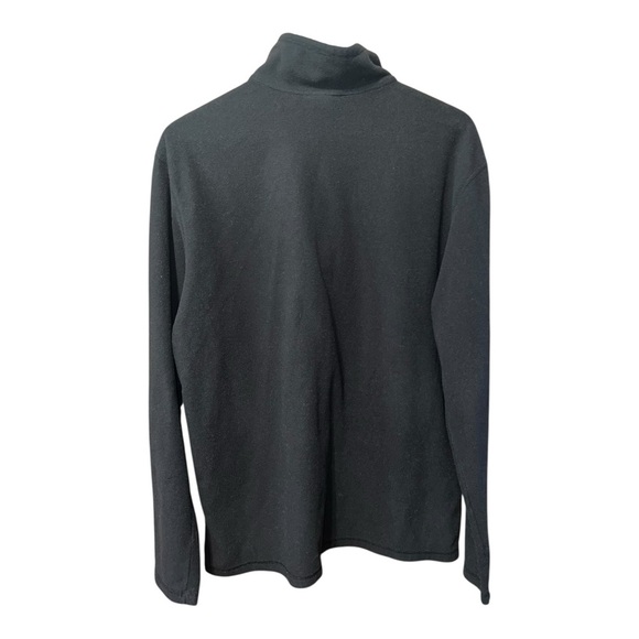 🟠The North Face Black Fleece Quarter-Zip Pullover – Size Large - Picture 2 of 4